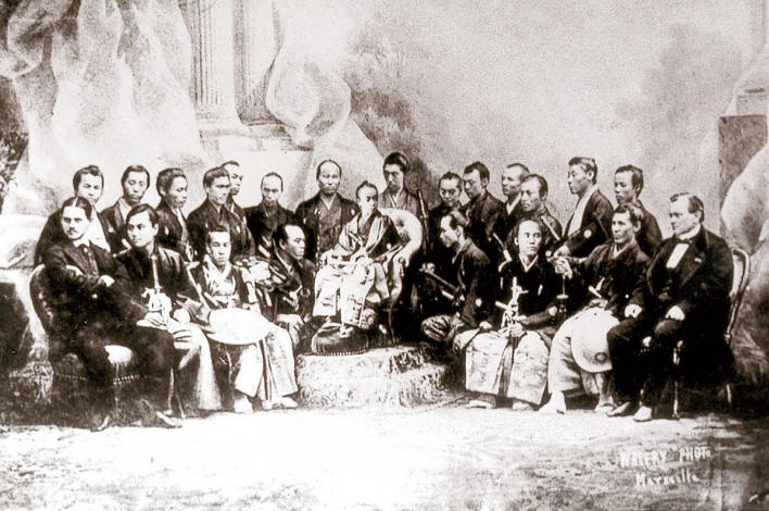 Файл:Japanese Delegation to 1867 Paris World Fair.jpg — Википедия